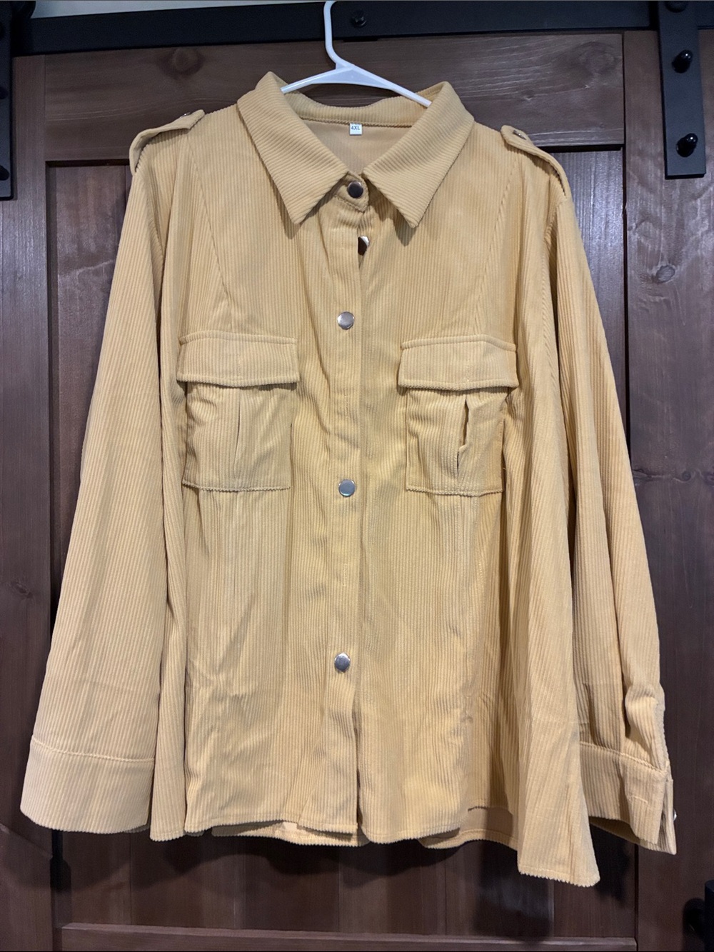 Corduroy looking Utility Jacket - Mustard - never worn -4X